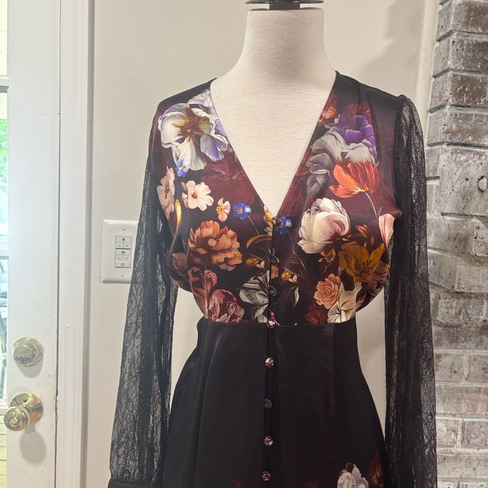 Johnny Was MICAELA MIDI DRESS - BECKETT BLOOMS S - Picture 7 of 11